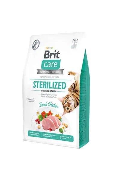 Brit Care Sterilized Urinary Health Fresh Chicken Taze Tavuk Etli Tahılsız Kısırlaştırılmış Kedi Maması (2 Kg)