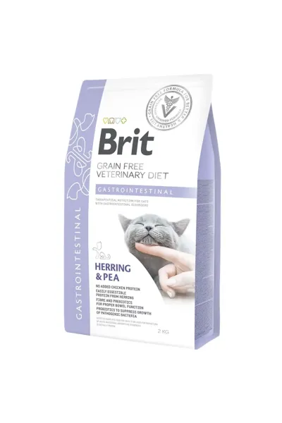 Brit Veterinary Diets Gastrointestinal Herring & Pea Ringa Balıklı ve Bezelyeli Tahılsız Veteriner Diyet Kedi Maması (2 Kg)