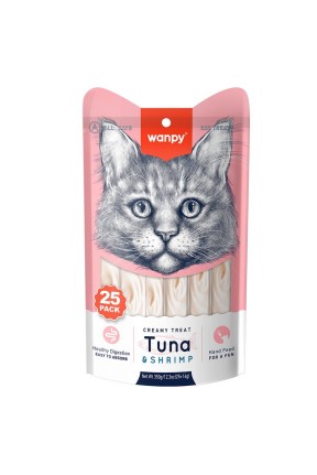 Wanpy Ton Balıklı ve Karidesli Krema Kedi Ödülü 25x14gr