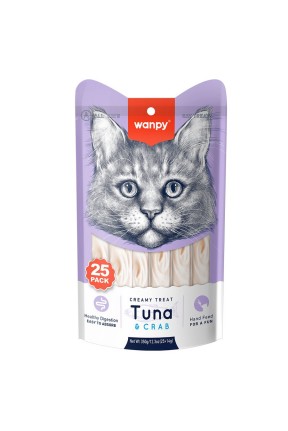 Wanpy Ton Balıklı ve Yengeçli Krema Kedi Ödülü 25x14gr