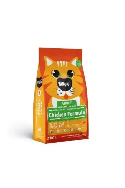 Kitty Life 2 Kg Yetişkin Kısır Kedi Tavuklu