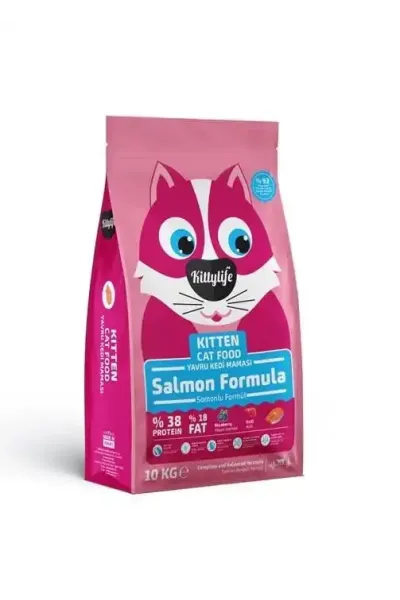 Kitty Life 10 Kg Yavru Kedi Maması Somonlu Karidesli