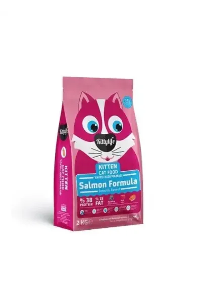 Kitty Life 2 Kg Yavru Kedi Maması Somonlu ve Karidesli