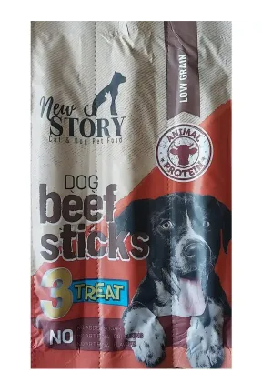 New Story Köpekler Için 3'lü Sığır Etli Stick Ödül