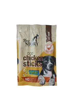 New Story Köpekler İçin 3 lü Tavuklu Stick Ödül