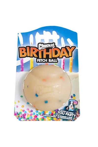 Chuckit! Birthday Fetch Ball Doğum Günü Temalı Köpek Oyun Topu (Orta Boy)