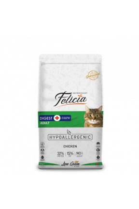 Felicia 2 Kg Yetişkin Tavuklu Az Tahıllı HypoAllergenic Kedi Maması