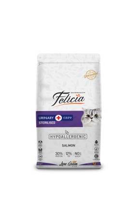 Felicia 2 Kg Sterilised Somonlu Az Tahıllı HypoAllergenic Kedi Maması