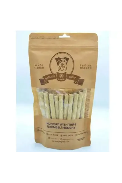 Rakun İşkembeli Munchy Sticks Köpek Ödülü 12 Cm - 40 lı Paket