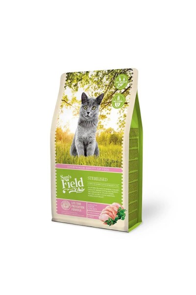 Sam's Field Sterilised Tavuklu Tahılsız Kısırlaştırılmış Yetişkin Kedi Maması 2,5 Kg