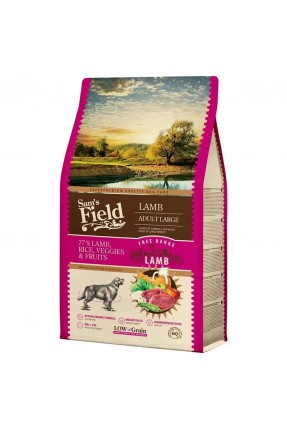 Sam's Field Hypo-Allergenic Kuzu Etli Düşük Tahıllı Büyük Irk Yetişkin Köpek Maması 2.5kg