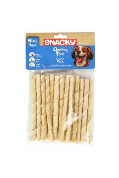 Snacky Beyaz Burgu Çubuk 15 Adet 105 gr