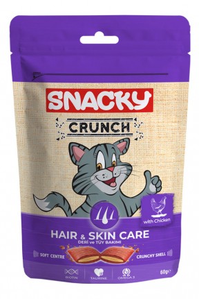 Snacky Crunch Hair Skin Tavuklu Kedi Ödülü 60gr