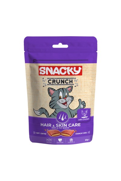 Snacky Crunch Hair Skin Tavuklu Kedi Ödülü 60gr