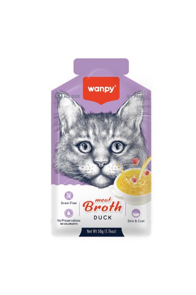 Wanpy Kediler için Ördek Eti Çorbası 50 gr